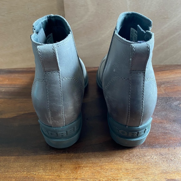 Sorel Evie II Gray Side Zip Chelsea Boots Ankle Booties Shoes Women's Size 8.5 - Picture 7 of 9